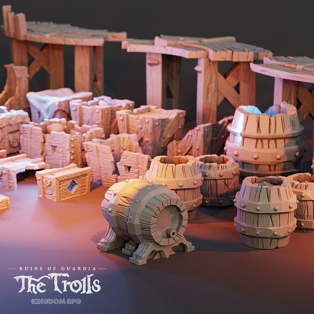 Ruins Of Guardia: The Trolls - Crates, Kegs & Platforms