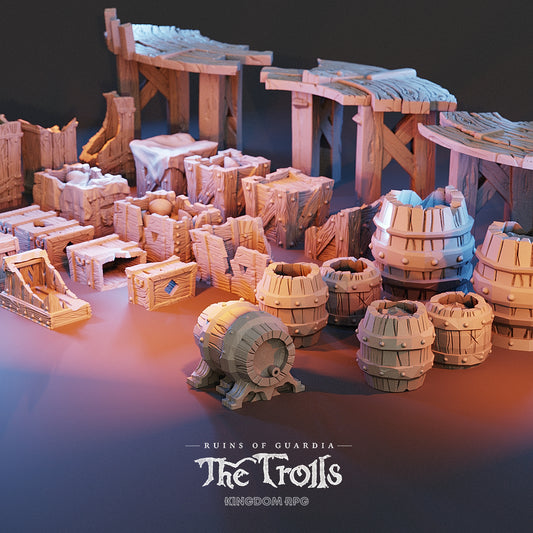Ruins Of Guardia: The Trolls - Crates, Kegs & Platforms