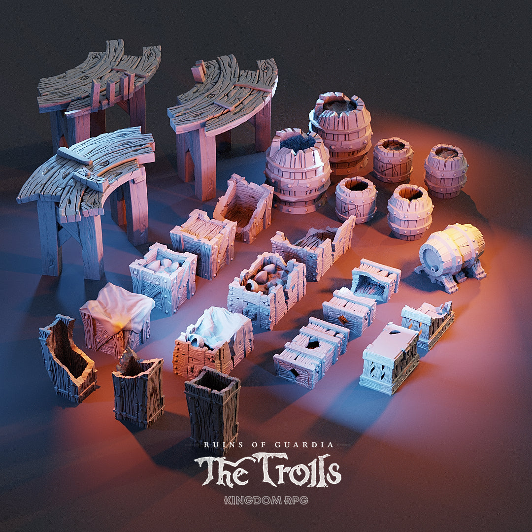 Ruins Of Guardia: The Trolls - Crates, Kegs & Platforms