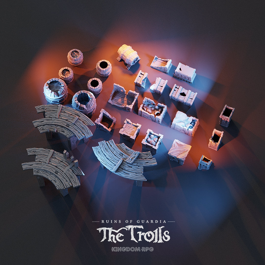 Ruins Of Guardia: The Trolls - Crates, Kegs & Platforms