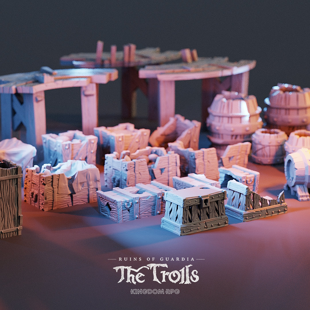 Ruins Of Guardia: The Trolls - Crates, Kegs & Platforms