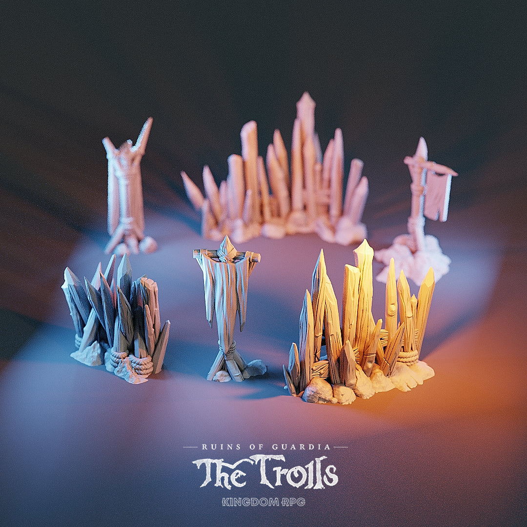 Ruins Of Guardia: The Trolls - Palisades And Flags