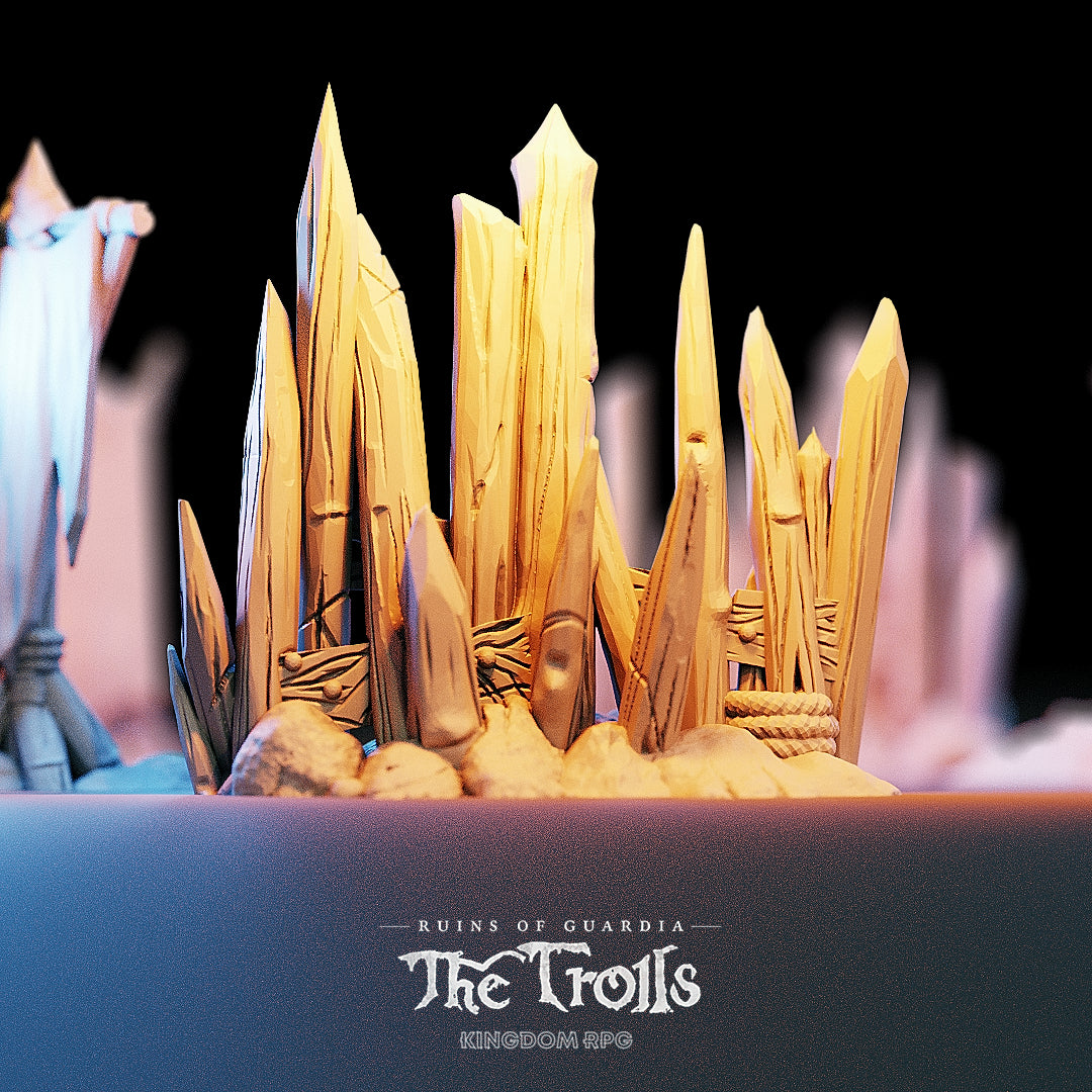 Ruins Of Guardia: The Trolls - Palisades And Flags